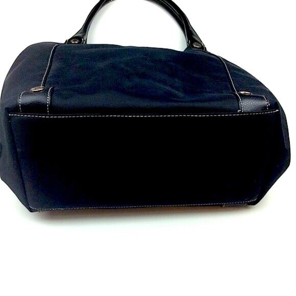 Tommy Hilfiger Black Canvas Shoulder Tote Bag - Picture 3 of 7